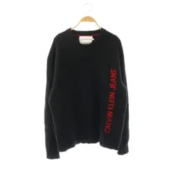 カルバンクラインジーンズ Calvin Klein Jeans ニット セーター XL ブラック レッド /ES ■ECE003のサムネイル