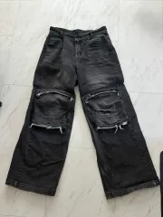 L blr BLR ニ POINT デニム パンツ ブラックのサムネイル