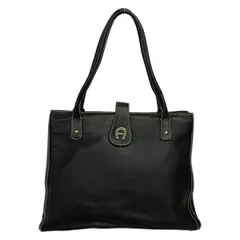 AIGNER(アイグナー) トートバッグ - 黒 レザーのサムネイル