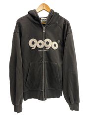 ナインティナインティ 9090 OG Logo Zip Hoodie ロゴ ジップ フーディ 黒 NN1902 パーカ ブラック Lサイズ 101MT-6649のサムネイル
