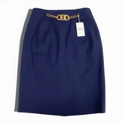 4a4 Vintage Celine ヴィンテージ セリーヌ Gold Hardware ゴールド金具 リングチェーン Skirt ひざ丈スカート Size 40 レディース 女性用k02iのサムネイル