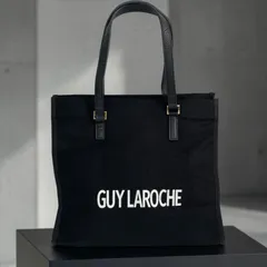 【美品】Guy Laroche ギラロッシュ トートバッグ ブラック キャンバスのサムネイル