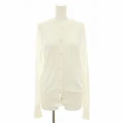 ジョセフ JOSEPH 23SS ニットカーディガン クルーネック 長袖 M 白 ホワイト KRJRSM0406 /YTのサムネイル