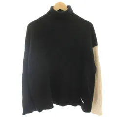 カルバンクラインジーンズ Calvin Klein Jeans ニット セーター 長袖 タートル ウール カシミヤ混 XS 黒 ブラック ベージュ /HNのサムネイル