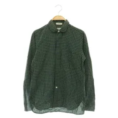 エンジニアードガーメンツ Engineered Garments FENWICK チェック柄シャツ 長袖 コットン アメリカ製 1 グリーン /MY ■OSのサムネイル