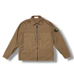 STONE ISLAND MERCERISED ORGANIC COTTON RIPSTOP リップストップジップジャケット ストーンアイランド L1S151200005S0298 ブラウン L （20882M）のサムネイル