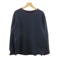 アイテムズ アーバンリサーチ ITEMS URBANRESEARCH トレーナー Tシャツ カットソー 40 紺 ネイビー ラウンドネック 長袖 袖口リブ 裏毛 /GR ■GY58のサムネイル