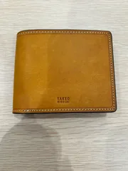TAKEO KIKUCHI タケオキクチ 二つ折り財布 レザー ブラウン 新品・未使用のサムネイル