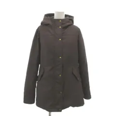 グリーンレーベルリラクシング ユナイテッドアローズ ワークトリップアウトフィット WORKTRIP OUTFIT ダウンジャケット M ブラウン ダウン フェザー ハイネック フード付き 長袖 スナップボタン /MX ■ECF004のサムネイル