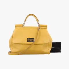 ドルチェ＆ガッバーナDolce & Gabbanaシシリー イエロー レザー のサムネイル