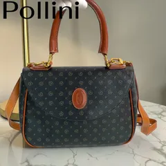 Pollini ポリーニ 2way ショルダーバッグ 総柄 ブラウン イタリア製のサムネイル