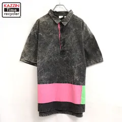 90s vintage oceanpacific ケミカルウォッシュ プルオーバー 半袖シャツ メンズ XLサイズ相当 ビッグサイズ オーバーサイズのサムネイル