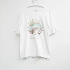 白トゥインクル TWINKLE プリンティング 半袖 Tシャツのサムネイル