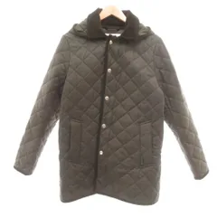マッキントッシュ MACKINTOSH CROCKETFORD EX キルティング フーデッドコート 中綿 ウール 襟コーデュロイ 36 カーキ系 /UO ■GY18のサムネイル