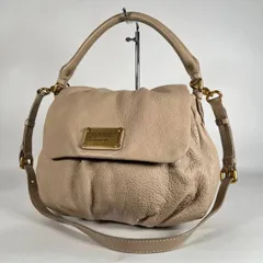 B-285 MARC BY MARC JACOBS マークバイマークジェイコブス ショルダーバッグ ハンドバッグ 2WAY クラシックQ ベージュ レザー M3PE089 ゴールド金具 斜め掛け 2260005021259-17のサムネイル