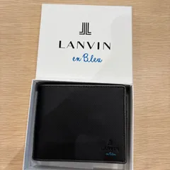 ランバンオンブルー財布 メンズコンパクト LANVIN en Bleu 2つ折二つ折ブランド 本革革牛革 レザー小さめ小さいウォレット 財布シンプルロゴ 大人上おしゃれパーシャル 55561のサムネイル