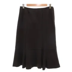 ソニア ソニアリキエル SONIA SONIA RYKIEL フレアスカート 40 茶 ブラウン ウール ミディ丈 裾フレア /NU ■ECF003のサムネイル