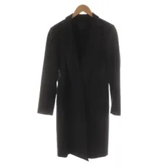 アレキサンダーワン ALEXANDER WANG チェスターコート ロング丈 ストライプ柄 ウール XS 黒 ブラック /AN49のサムネイル
