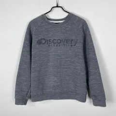 DISCOVERY グレー スウェット 長袖 Tシャツ メンズ100 L ラデン ヴィンテージのサムネイル
