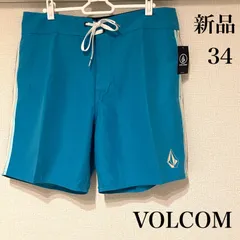 【新品】VOLCOM　ボルコム　ボードショーツ　34　水着　　水色　メンズ　サーフパンツのサムネイル