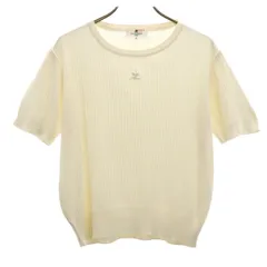 courreges クレージュ アクリル 半袖 サマー セーター 9R ホワイト系 ニット レディース 古着のサムネイル