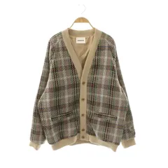 モンキータイム MONKEY TIME アローズ CHECK CARDIGAN カーディガン ニット 長袖 L ベージュ マルチカラー /NR ■OSのサムネイル