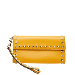ヴァレンティノ スタッズ 長財布 イエロー レザー レディース VALENTINO【1-0256047】のサムネイル