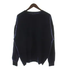 ミスターオリーブ MR.OLIVE ニット セーター L 紺 長袖 クルーネック /GGのサムネイル