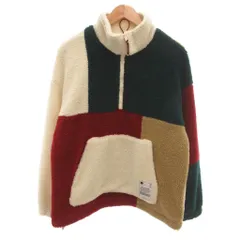 ベルシュカ Bershka フリースプルオーバー S マルチカラー ブロックカラー ハーフジップ 長袖 ボア /HW ■ECF001のサムネイル