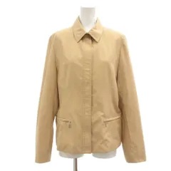 クレージュ courreges ジャケット ブルゾン ジップアップ レギュラーカラー ショート丈 40 ベージュ /IB ■ECG005のサムネイル