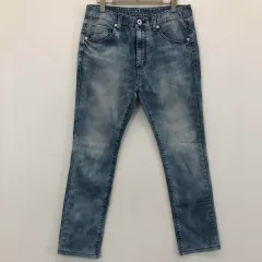 GUESS ゲス 白スチールロゴ ウォッシュ デニムジーン 30-31のサムネイル