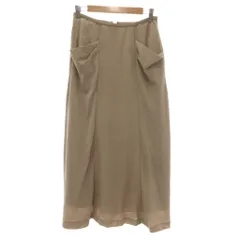 ソニア ソニアリキエル SONIA SONIA RYKIEL 美品 フレアスカート ミモレ ロング丈 スラッシュポケット ベージュ /KB ■IBO100のサムネイル