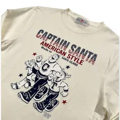 Captain Santa キャプテンサンタ AMERICAN STYLE プリント 長袖Tシャツ カットソー サイズ S /ホワイト系 ジョイマークデザイン 男女でものサムネイル