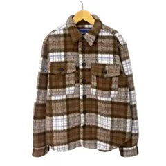 ウィンダンシー WIND AND SEA 23AW SHAGGY PLAID CPO SHIRT JACKET ジャケット チェック バック刺繡 WDS-O-FAL-24-Q1-JK-08 ブラウンのサムネイル