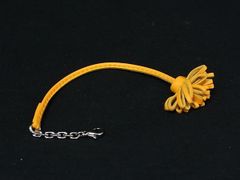 ■美品■ HERMES エルメス カルメンチータ レザー シルバー金具 キーホルダー チャーム イエロー系 HF0132のサムネイル