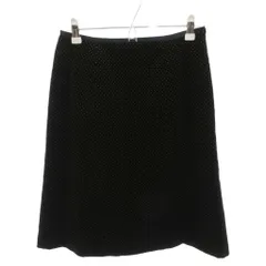 ヤンガニー  yangany スカート 38 黒 ブラック ドット柄 ひざ丈 /TL ■ECF007のサムネイル