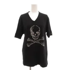 ラブレス LOVELESS Tシャツ 2 黒 ブラック Vネック スカル柄 半袖 /SC ■ECF007のサムネイル