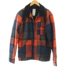 ビラボン BILLABONG チェックジャケット 裏ボア ウール混 M 赤 レッド /AZ ■GY06のサムネイル