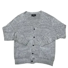 BEAMS+ ビームスプラス カーディガン リネン100% グレー 長袖 Vネック Sのサムネイル