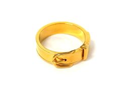 ■新品同様■ HERMES エルメス サンチュール スカーフリング スカーフ留め アクセサリー レディース ゴールド系 BQ6598のサムネイル