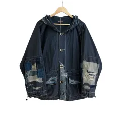 KAPITAL 00s ボロ ディストレス パッチワーク フードパーカのサムネイル