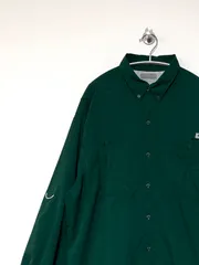 【Columbia】L/S フィッシングシャツ L相当 グリーン PFG Omni-Shade 半袖 コロンビア ビックサイズ 古着のサムネイル