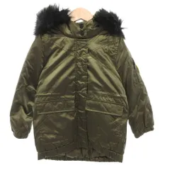ケンゾー KENZO 中綿ジャケット ブルゾン フード ロゴ プリント フェイクファー 4A 104 カーキ /FF ■GY62のサムネイル