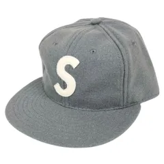 SUPREME シュプリーム EBBETS FIELD FLANNELS S Logo 6-Panel ウール キャップ グレー サイズ 7 3/8 正規品 / 55943のサムネイル
