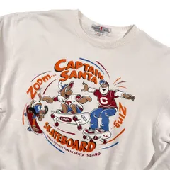 Captain Santa キャプテンサンタ スケートボード プリント スウェット トレーナー サイズ S /ホワイト 日本製 男女でものサムネイル