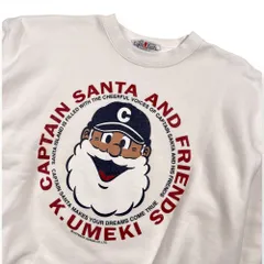 Captain Santa キャプテンサンタ BIGサンタフェイス プリント スウェット トレーナー サイズ S /ホワイト 日本製 男女でものサムネイル