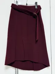 55 EGOIST バーガンディ ベルト スカートのサムネイル