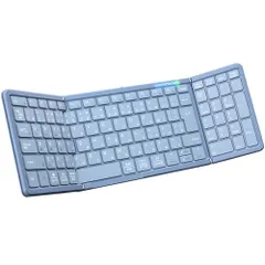 【最新型】Omikamo Bluetooth キーボード 折りたたみ ワイヤレス テンキー付き 標準JIS日本語配列 無線 薄型 軽量 フルサイズ マルチペアリング iOS/Windows/Mac/Google対応 USB-C充電式 パンタグ f747cd32のサムネイル
