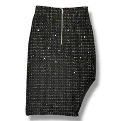 参考上代23100円 未使用 MAISON SPECIAL Studded Asymmetric Skirt  スタッズアシンメトリースカート  メゾンスペシャル 21232515401 ブラック 36 （330MG）のサムネイル
