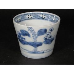 861 古伊万里大振窓絵松竹梅竹唐草図蕎麦猪口 幕末 - メルカリ